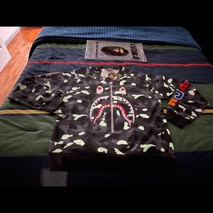 Bape Glow In the Dark Crewneck Hoodie